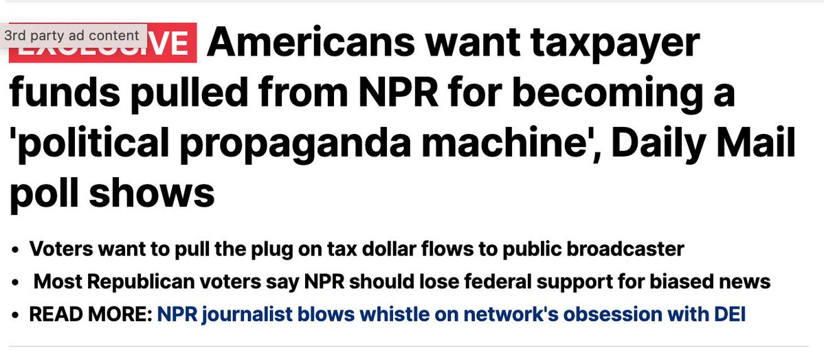 WINNING: We have turned public opinion squarely against NPR, with voters supporting the elimination of taxpayer funding by an 18-point margin. If conservatives win in the fall, we will strip NPR of $100 million in annual subsidies.