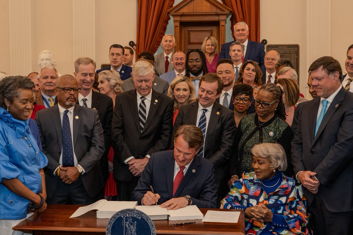 This is an important day for Virginia. While Virginians’ elected officials can sometimes be far apart on policy, today demonstrates and reiterates that we can come together to deliver for the Commonwealth. governor.virginia.gov/newsroom/news-…