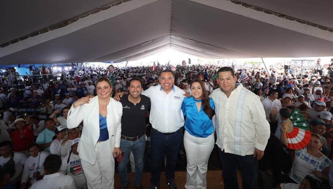 Contamos con la fuerza del panismo y liderazgos nacionales.

¡Gracias Gobernadores/as <a href="/TereJimenezE/">Tere Jiménez</a>, <a href="/MaruCampos_G/">Maru Campos</a>, <a href="/makugo/">Mauricio Kuri</a> y <a href="/diegosinhue/">Diego Sinhue Rodríguez Vallejo</a> por acompañar al futuro Gobernador de #Yucatán <a href="/RenanBarrera/">Renán Barrera</a> y a nuestros candidatos! 

#UnidosGanaYucatán
#VotaPAN
