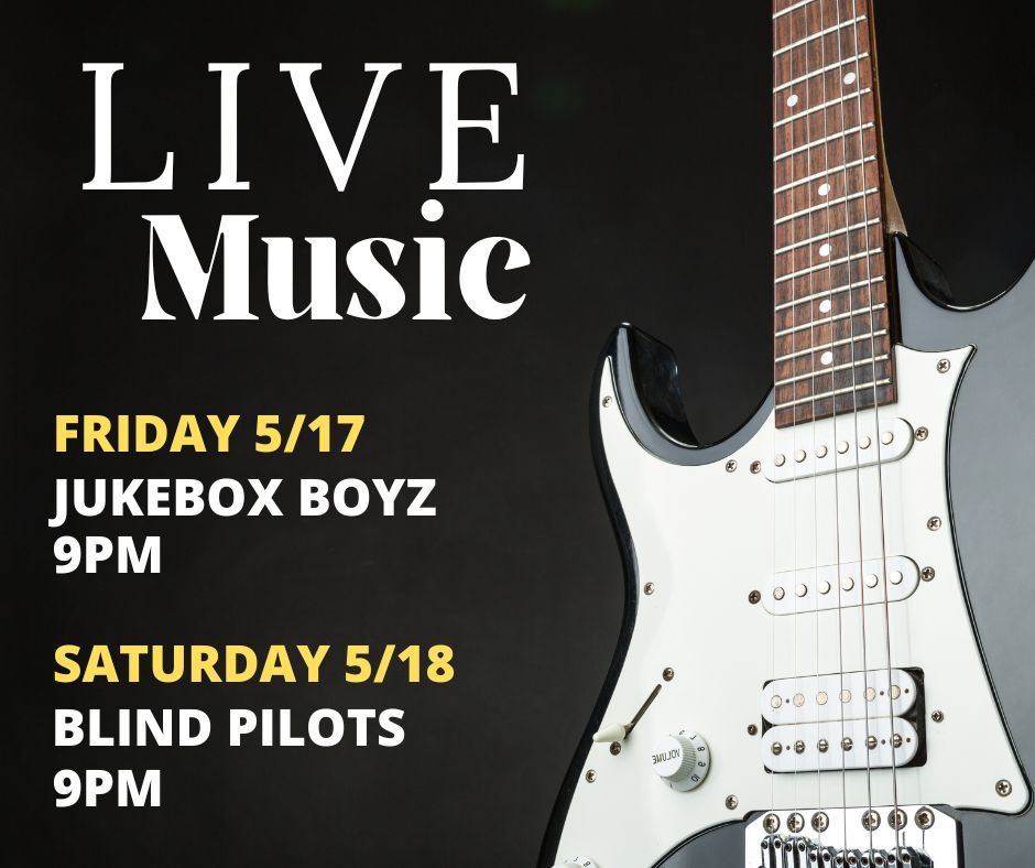 🎶 Live Music This Weekend at Tempo! 🎶 Join us for two nights of fantastic live performances: 🎸 Friday: Jukebox Boyz - Rock your night with classic hits! 🎤 Saturday: Blind Pilots - Get ready for an unforgettable show! #jukeboxboyz #blindpilots #gilroy #tempokb