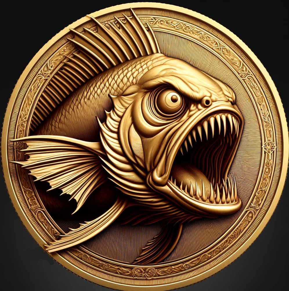 Part 3. The treasure was on all our minds. I remember back when we stumbled upon the hidden cave. The first time those coins shimmered. It was unlike any currency we had seen before. Each coin bore the striking image of an angry-looking fish, its scales detailed meticulously,