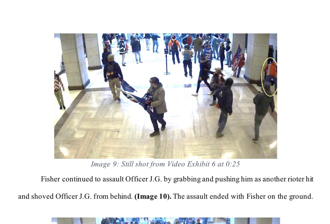 Feds seek 46 months prison in Capitol riot case of former police officer Joseph Fisher, arguing he rammed a chair into a police officer amid the mob