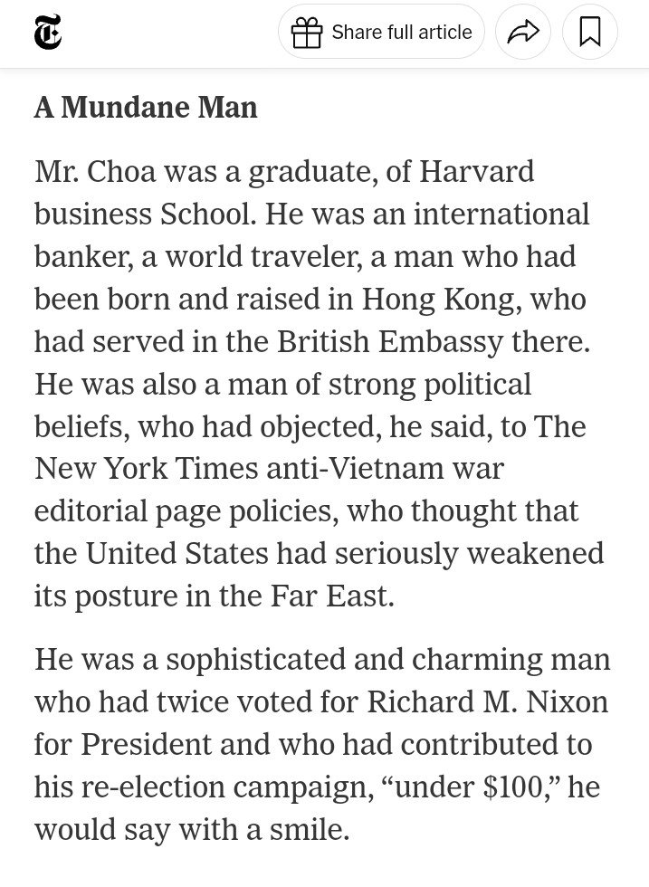 #TrumpTrial precedent? In the trial of Nixon Administration Attorney General John Mitchell, a sophisticated conservative banker who moved up from alternate steered the jury to acquital. nytimes.com/1974/05/05/arc…