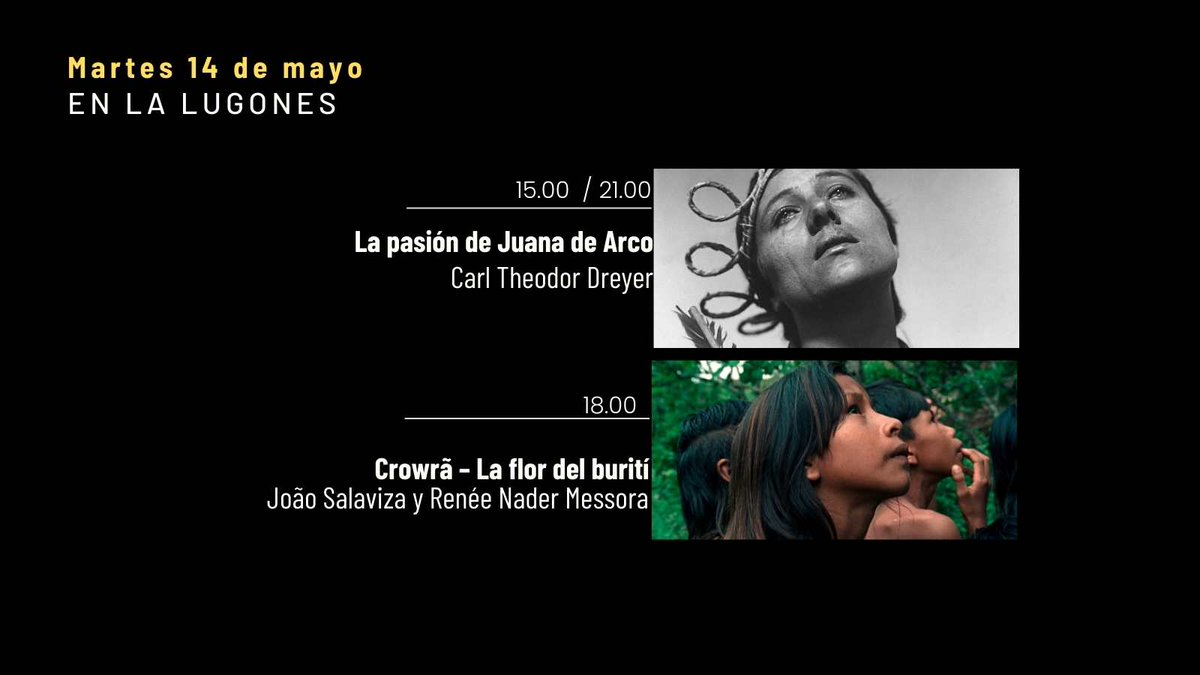 Hoy martes 14 de mayo en #LaLugones @elsanmartin @VaivemCine