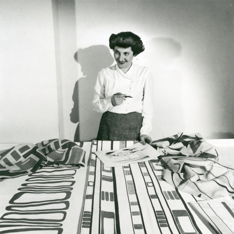 Happy birthday Ruth Adler Schnee. The celebrated & successful textile & interior designer, known for fleeing Nazi Germany, as the first woman to graduate from Cranbrook, and helping define mid-century modern, was born today in 1923. #textileddesign #midcenturymodern