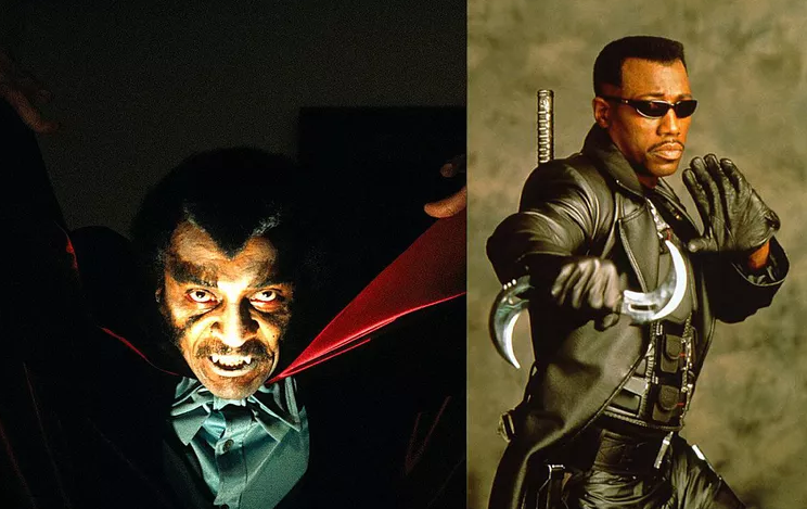 heavymetalabril's tweet photo. ๐ฆ๐๐ฟ Blacula vs. Blade ๐๐ฟ๐ฆ Who better to take on a Black vampire than a Black vampire hunter? To be followed by Blackenstein vs. Van Blacksing. Advantage: Blacula. Blade is, like, four feet tall. ๐ #VampireShowdown #horror #HorrorMovies https://t.co/PsBTHFiLHZ