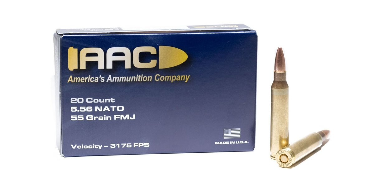 alnk.to/8EJeI6o AAC 5.56 AMMO 55 GRAIN FMJ 20RD BOX - AAC556FMJ1-20 only $8.99