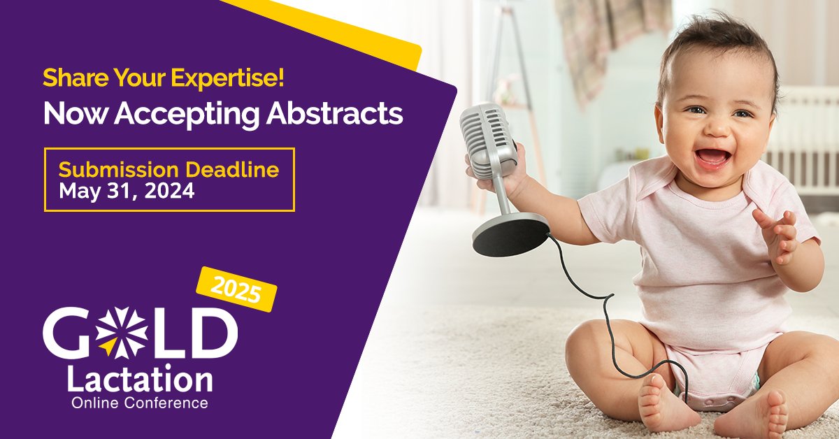 ⏱️ There's still time to submit your abstract and join us as a speaker at GOLD Lactation 2025, but don't delay! ⏱️ Abstract submissions close on May 31: goldlactation.com/about-us/becom… #GOLDLactation2024 #IBCLC #LactationConsultant #breastfeeding #lactation