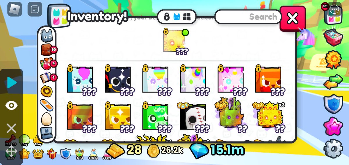 So I opened some eggs and got two shiny huges yet when I open my inventory there's only one? Can someone please tell me what has happened? These were my first two shiny huges and having one taken from me just hurts. 

<a href="/BuildIntoGames/">BIG Games</a> <a href="/CoderConner/">Conner</a> <a href="/chickenputty/">Adam</a> <a href="/CoderMitchell/">Mitchell</a>