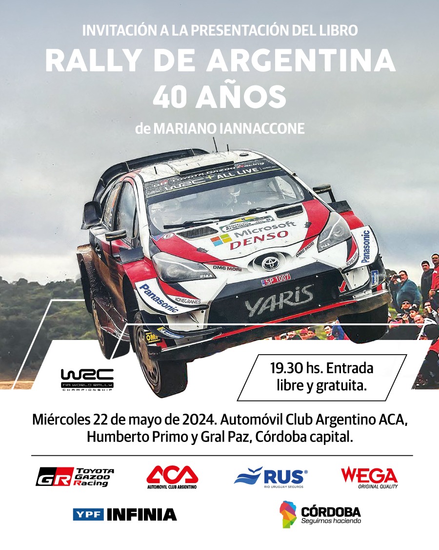 Los esperamos en la ciudad de Córdoba! #WRC #rally <a href="/rallyargentina/">Rally Argentina</a> #libros
