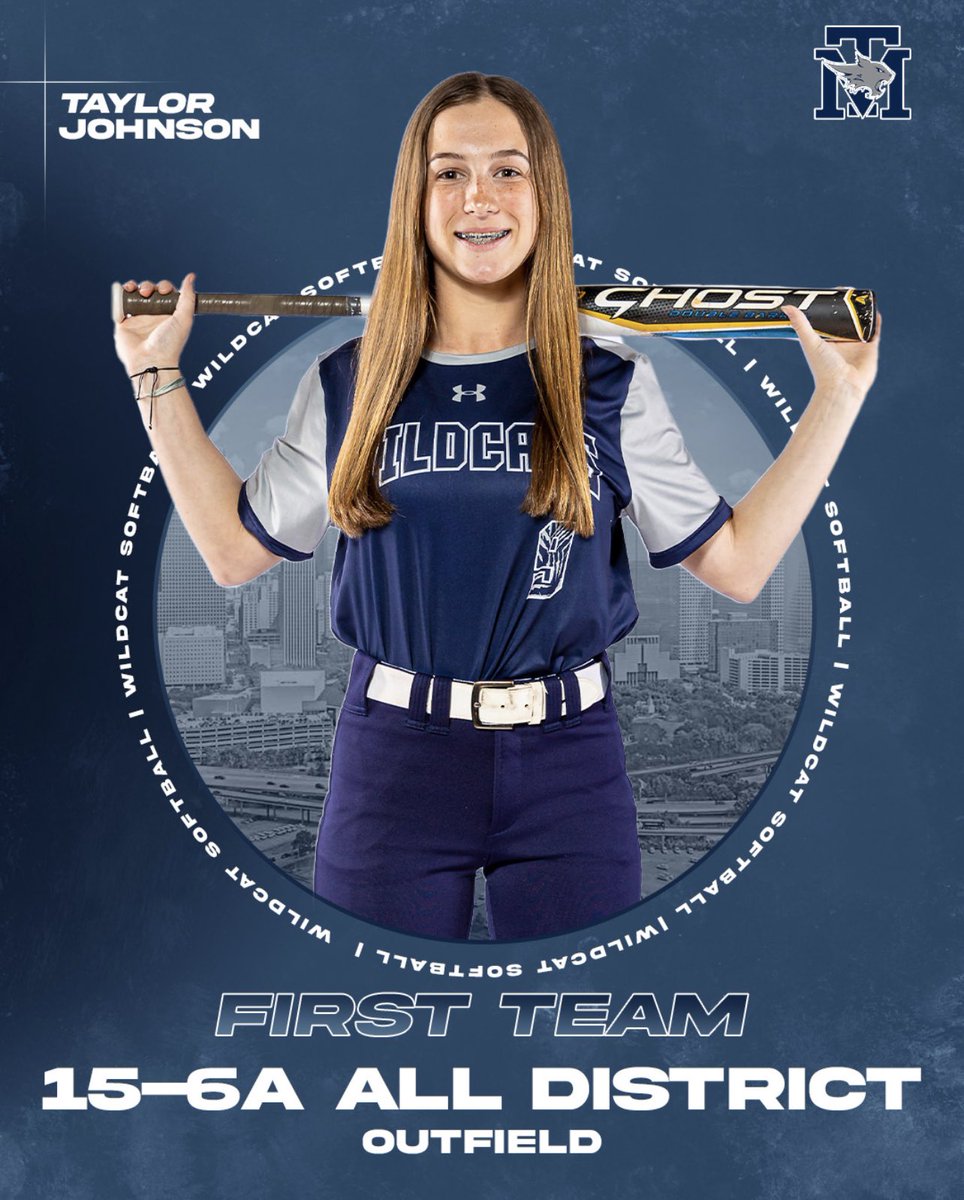 Taylor Johnson- District 15-6A First Team- Outfield!
#BeSomeone
#KeepChasing