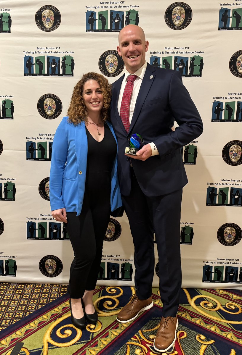 Last week Tpr Matthew Cunha, of the Troop F Crisis Response Team, was presented with the Crisis Intervention Team Nobility Awards for his ongoing commitment to individuals impacted by behavioral health and his contributions in this field within the MSP Congratulations Tpr Cunha!