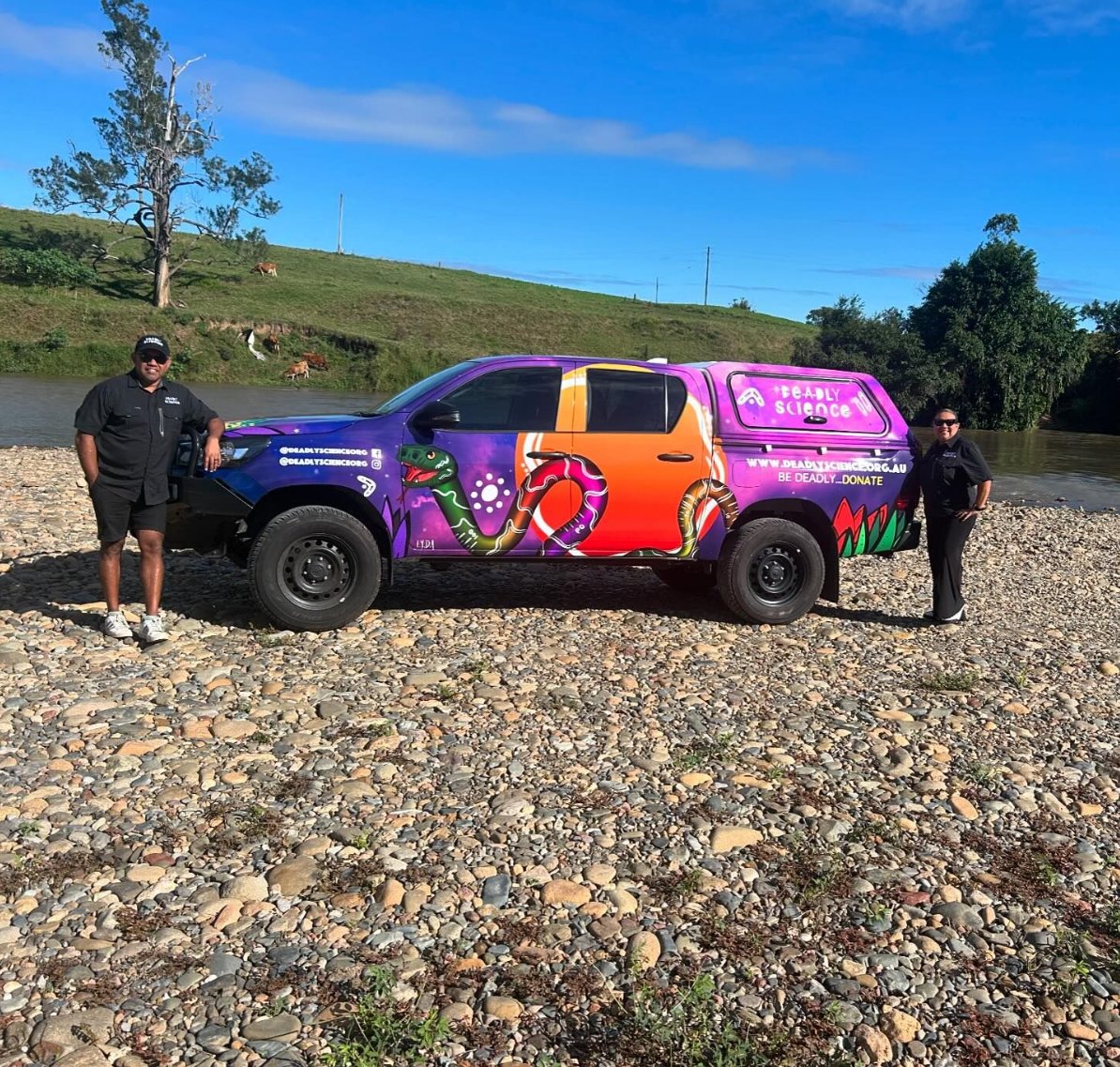 Our STEM in Schools vehicle Deadly 'Freddy' out on Country with our Deadly STEM in Schools team - our team are currently travelling around rural NSW delivering Indigenous education to students across the state. #Deadly #IndigenousEducation
