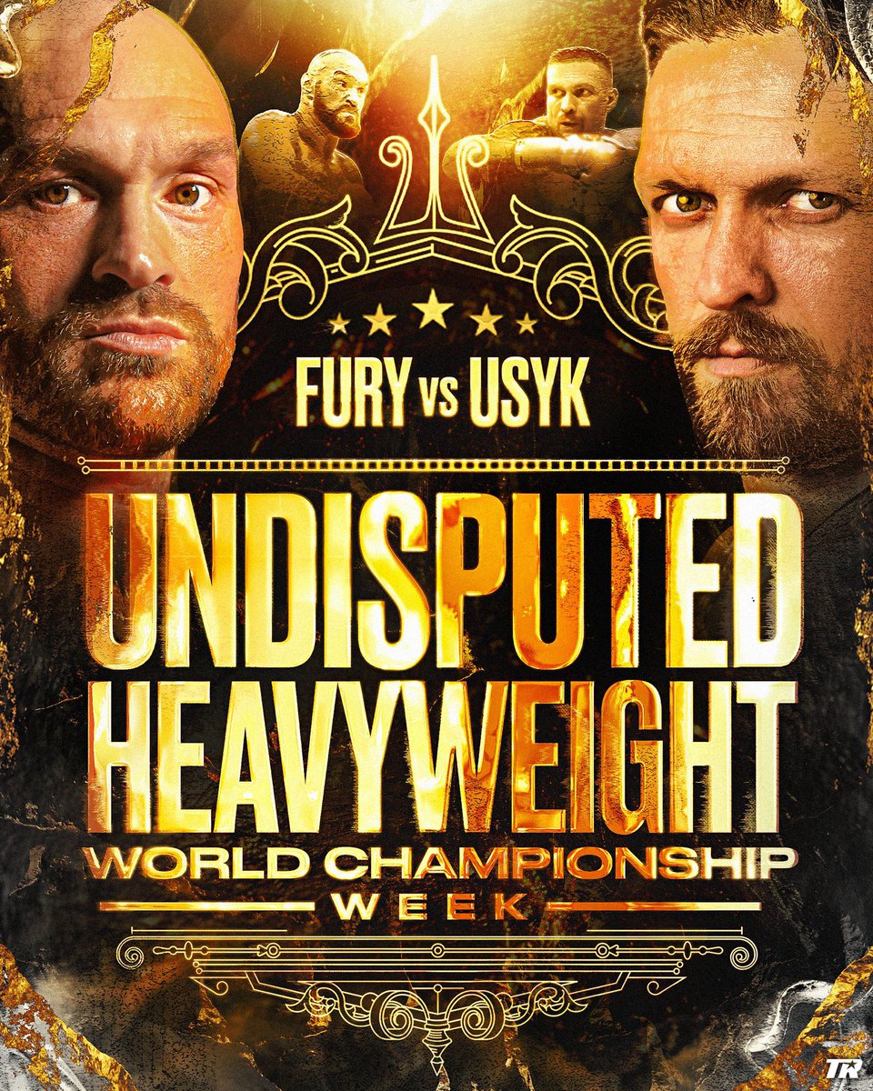 Fight Week! Undisputed Heavyweight @Tyson_Fury vs @usykaa #Boxing #FuryUsyk
