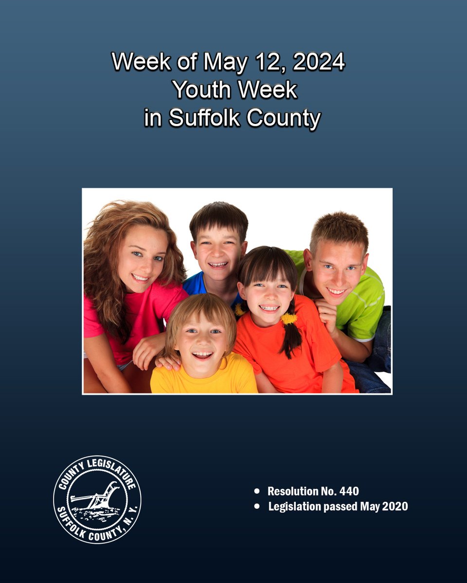 The Suffolk County Legislature recognizes Youth Week in Suffolk County. #youthweek #youth #Suffolkcounty