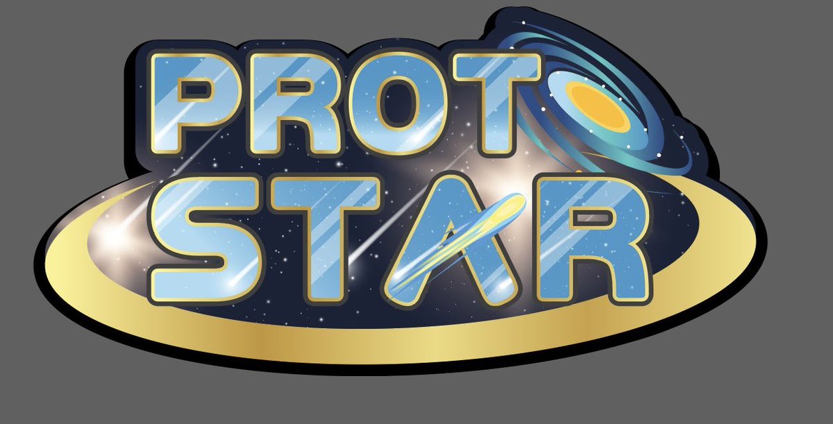 Thank you all for 300 followers! To celebrate we created ProtoStar’s logo! More coming soon!

Thank you <a href="/meguminmay/">Eirene✨ | Vgen LOGO COMMISSION OPEN</a> 
#indiedev