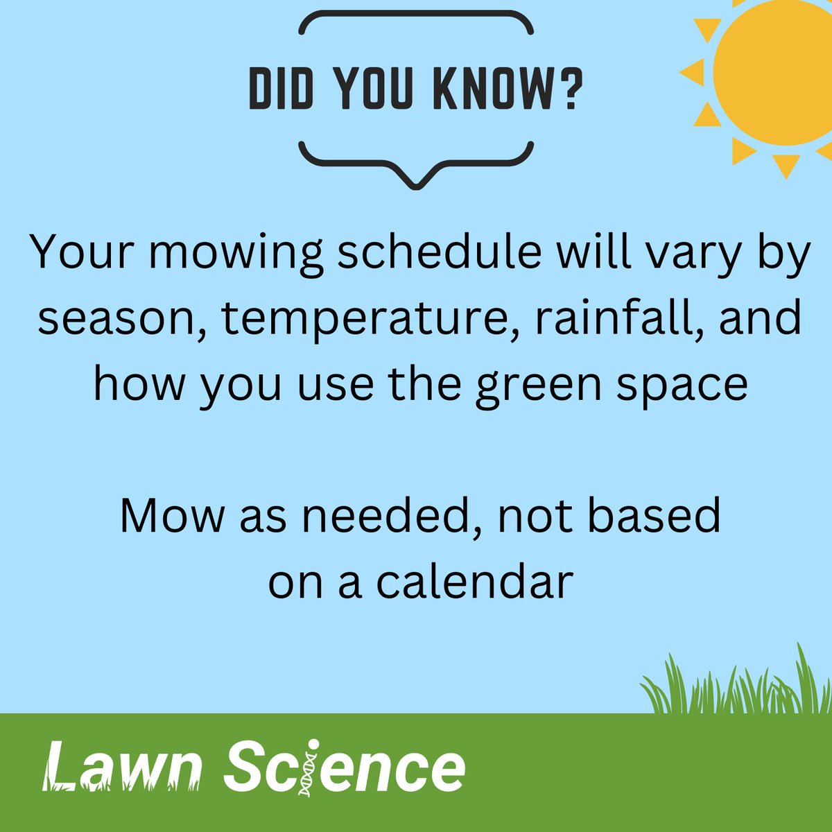 GuelphTurf's tweet photo. #NoMowMay is a campaign that paints every ecosystem with the same brush. We can't make decisions based on a calendar. Choose your mowing height and frequency based on how YOU want to use the turf. Learn about #Know2MowMay at https://t.co/qUO7soDiwo and make informed choices. https://t.co/xKOcyXrVvM