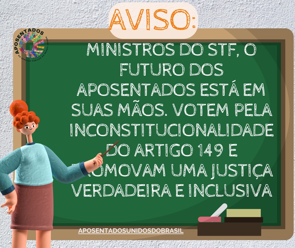 rosaprado2003's tweet photo. "Aposentadoria digna é essencial! Idosos merecem respeito. Srs. Ministros do STF, considerem o art. 149 da EC103/19 inconstitucional.
@STF_oficial
@gilmarmendes
@LRobertoBarroso
@alexandre
👇
Dignidade Já
#JustiçaParaAposentados" https://t.co/NP5hB4pKSr