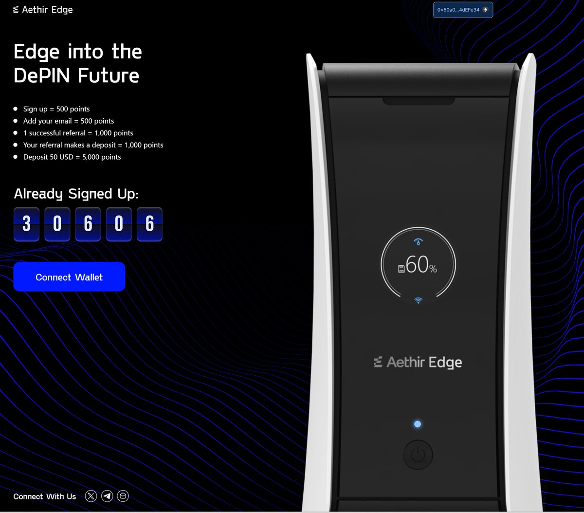 The time to edge into the future with us is NOW!    Join the #AethirEdge waitlist today and secure your spot to earn

<a href="/AethirCloud/">Aethir</a>
's native token $ATH by participating in our network.    SIGN UP &amp; REFER YOUR FRENS👇 shorturl.at/jMPX6 #Qualcomm #DePIN #EdgeComputing