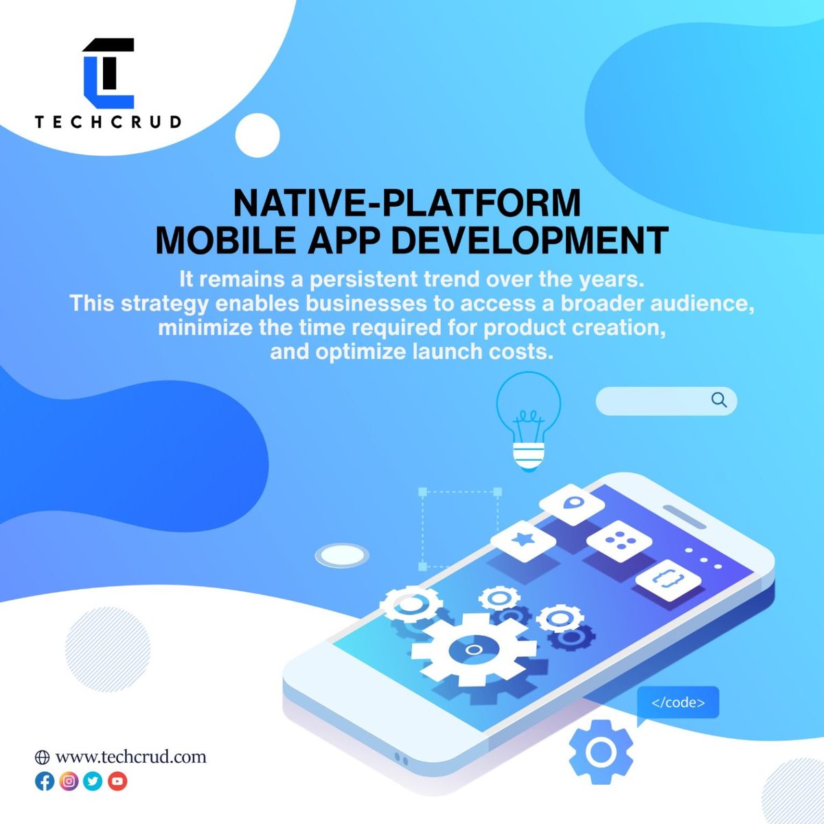 tech_crud's tweet image. Accelerate Your App's Performance with Native Platforms Mobile App Development! Harness the full potential of mobile technology and deliver a flawless user experience. Ready to exceed expectations? Let's get started!
#websitedevelopment #website #appdevelopment #seo #branding