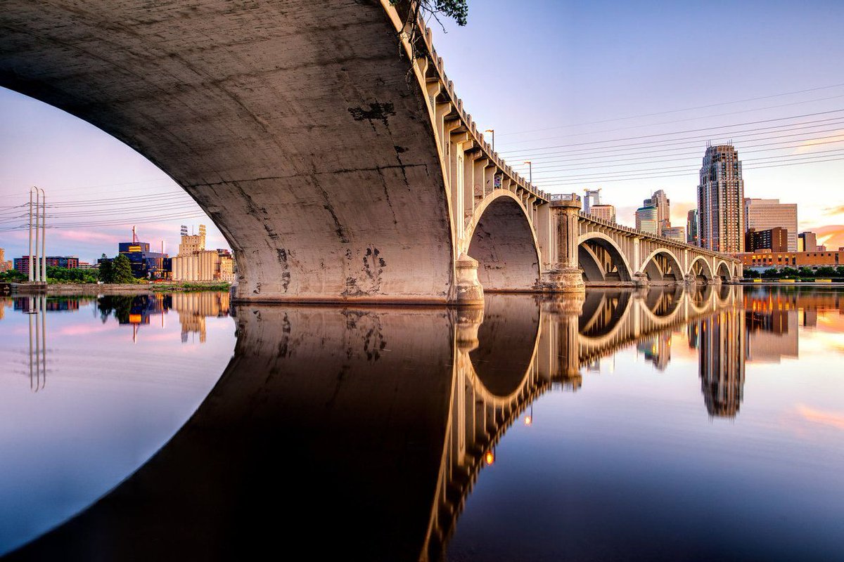 Underneath the Third Avenue Bridge over the Mississippi River in Minneapolis. Do you have a favorite river bridge?