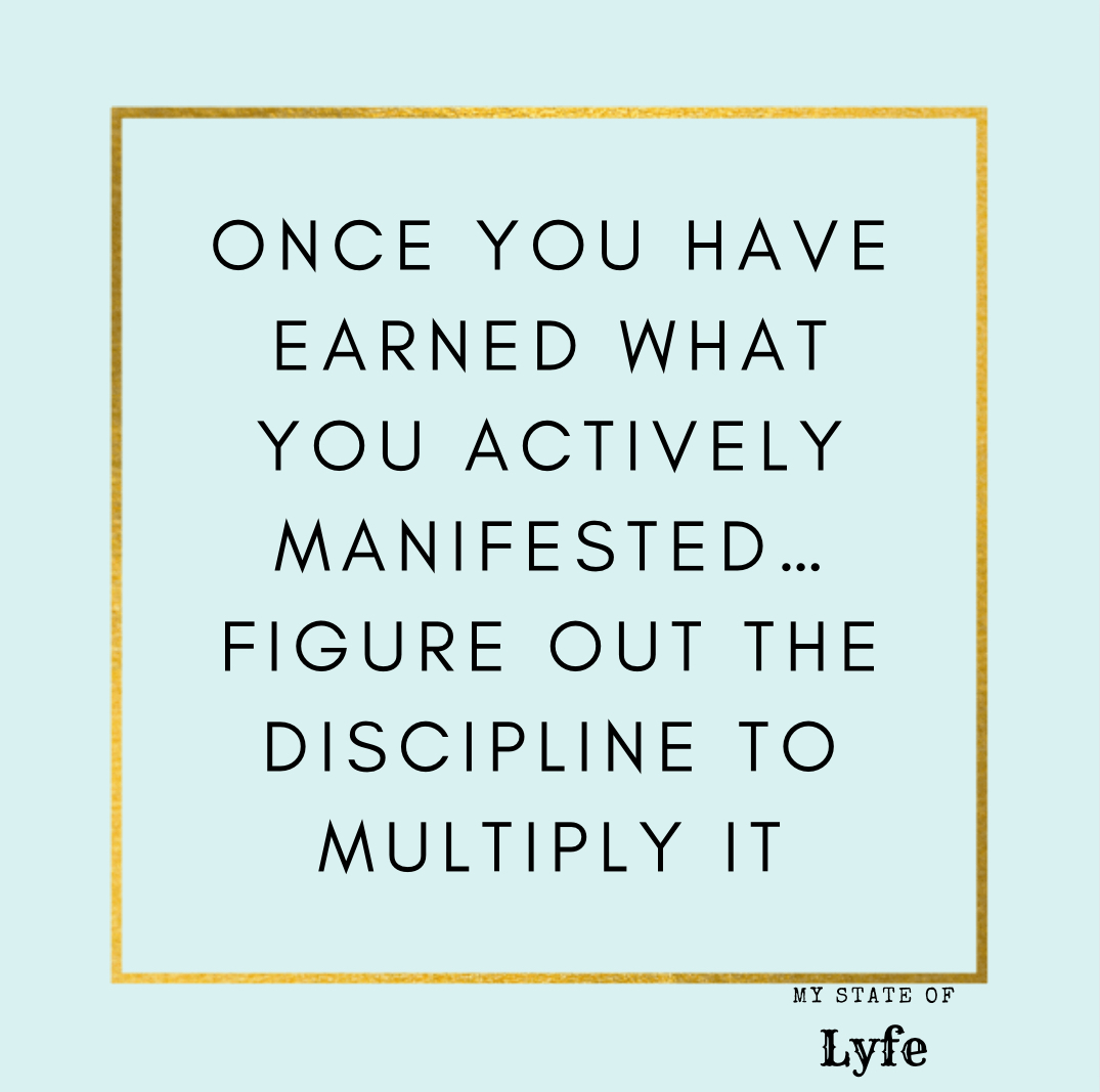 🧘‍♀️ Manifest it 💪 Work for it 🎓 Earn it 💵 Multiply it!

It is so easy to get caught up in the glory and glamor of an achievement & think thats all you have to do

🚫Don't just ASSume that the work is done

#goaldiggers #gettowork