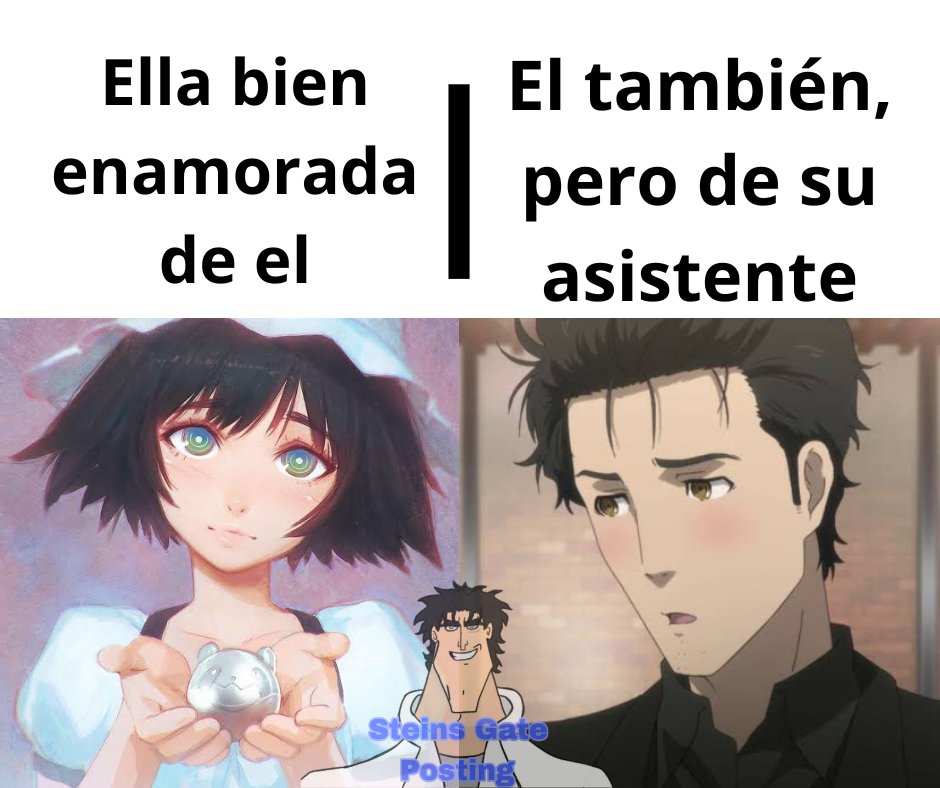 GateShitposting's tweet photo. Okabe, quedate con las dos que te cuesta, donde comen dos comen tres
#steinsgate #steinsgateedit #steinsgate0
#labmember https://t.co/aqgGa99tET