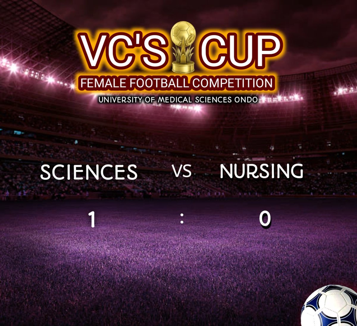 FOSUNIMED's tweet photo. Finale here we come🔥🔥🔥💯
It's a win for faculty of sciences
With a single first half goal by Esther and a creative assist from Gift 
#fos
#unimed
#football 
#weball https://t.co/c8SEnv1xdW