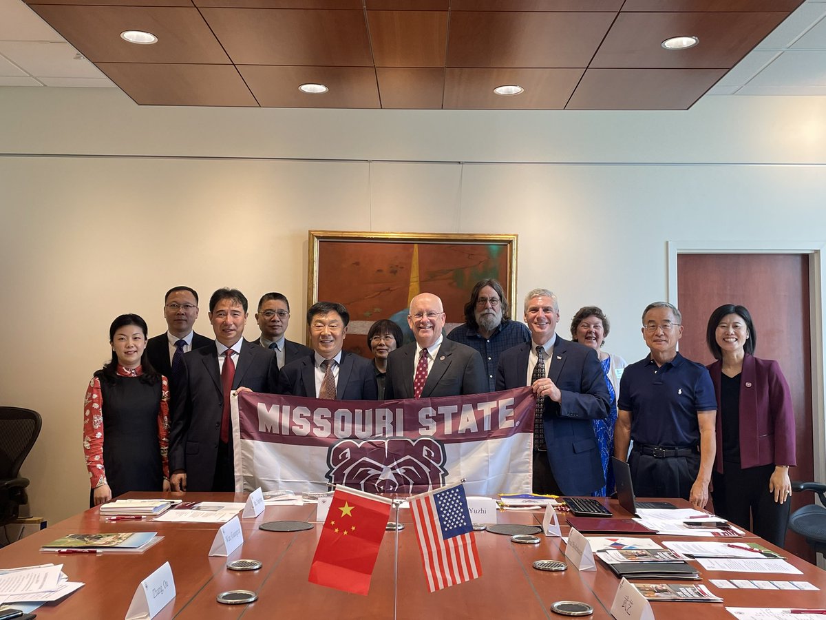 Progress on the international front today as well as @MissouriState entered into an agreement to offer dual degrees in Mathematics with Shandong Normal University. @MoStateGlobal
