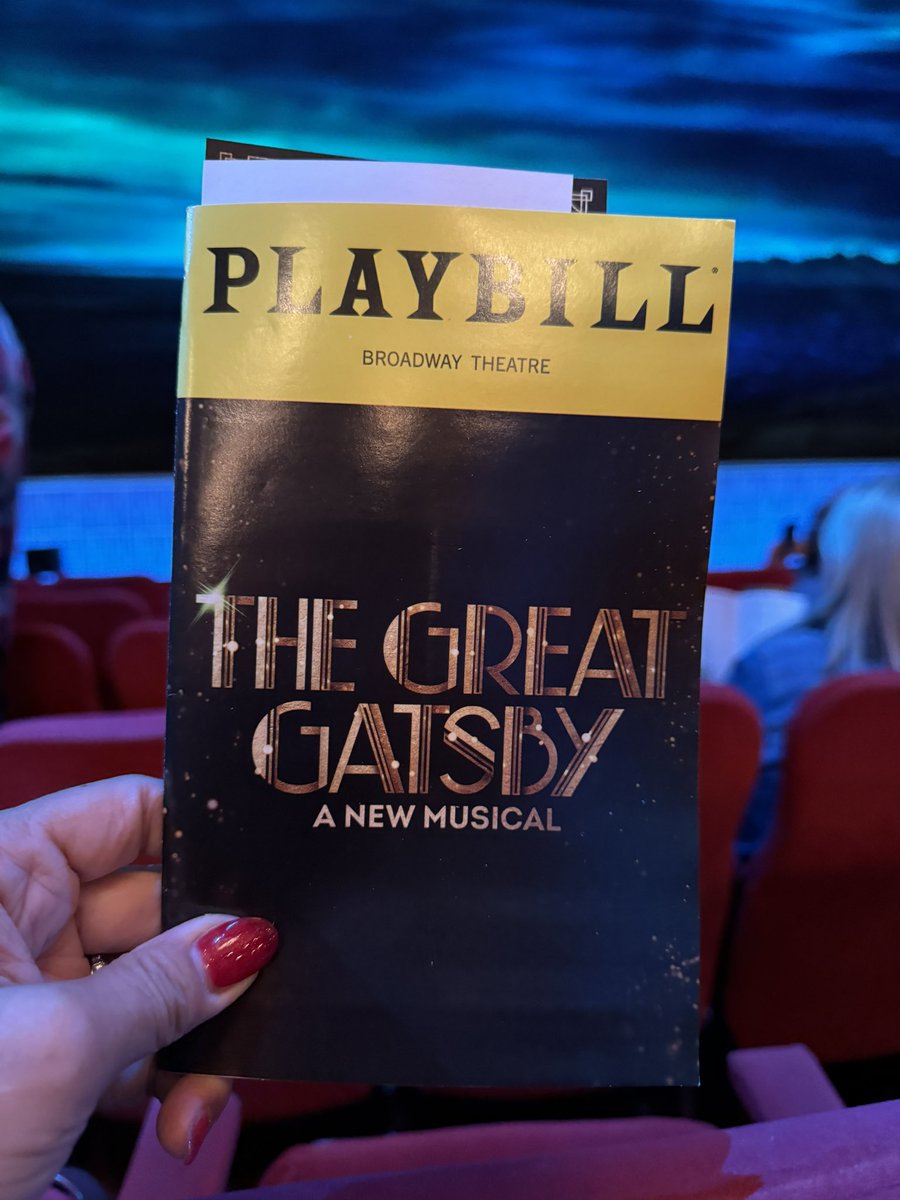 Tonight’s entertainment (Yes! On a Monday night): ‘Great Gatsby’ @bwaygatsby