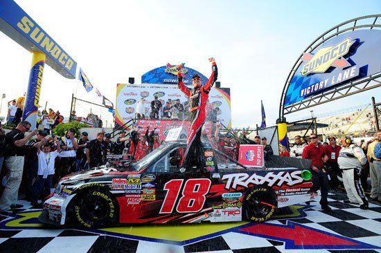 On this day in 2011, @KyleBusch scored his 27th career @NASCAR_Trucks win at @MonsterMile #NASCAR #MonsterMile
