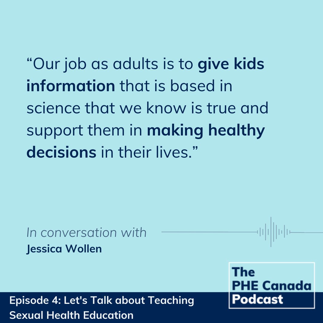 In the 4th episode of our podcast, we spoke with Certified Sexual Health Educator and founder of <a href="/Shift_Education/">Jessy Wollen she/her</a>, Jessica Wollen, on the many ways to reframe and deliver Sexual Health Education.

Listen to this episode wherever you get your podcast!

phecanada.ca/professional-l…