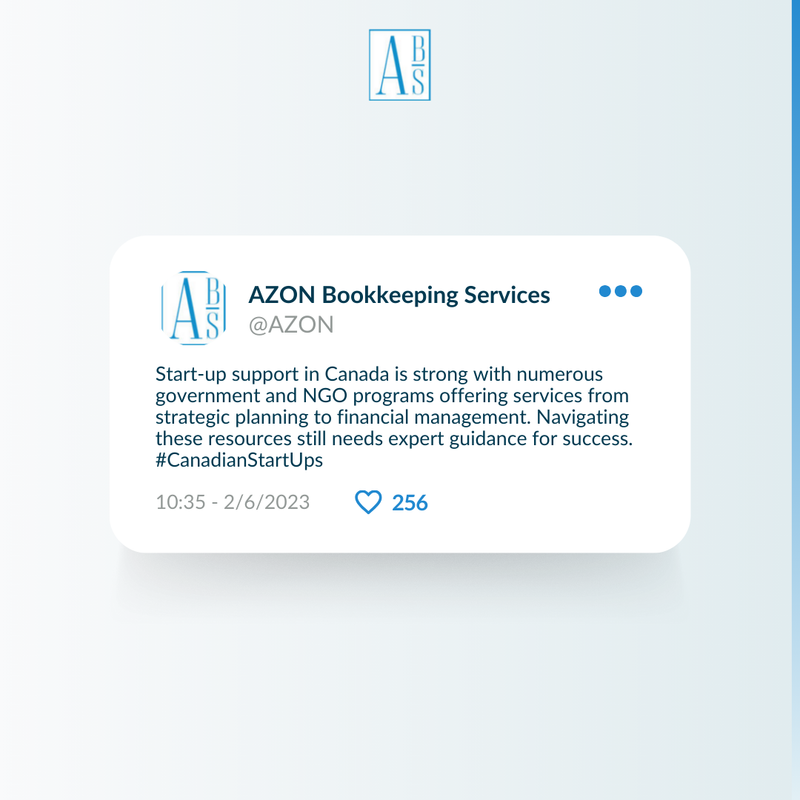 AZONBookkeeping's tweet photo. Looking to launch a start-up in Canada? 🚀

Check out the wide array of supportive initiatives available like the Canada Small Business Financing Program. 

#StartUpCanada #EntrepreneurLife #BusinessDevelopment #StartupVisa #ImmigrantEntrepreneur #ThriveInCanada https://t.co/EHYQuP5Vuw
