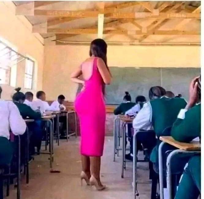 When you are in an exam hall not knowing what to write. The teacher suddenly sat beside you. How do you feel