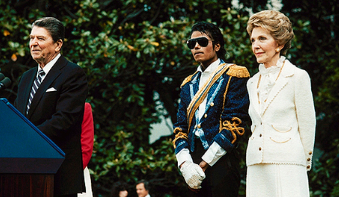 May 14, 1984: 40 years ago, President Reagan awarded Michael Jackson with the Presidential Public Safety Communication award. #80s