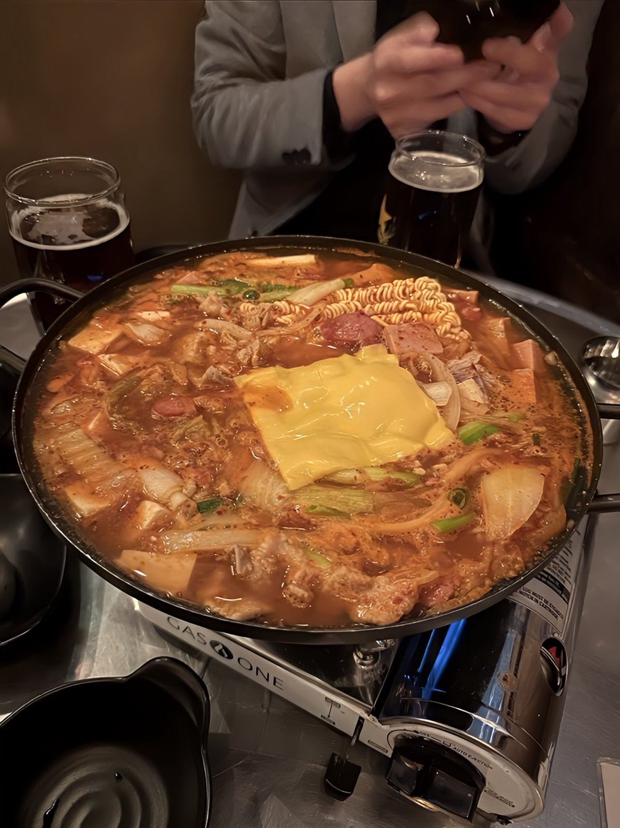 Dinner - Korean army stew 🤗 #foodblogger #foodie #foodphotography #foodlovers