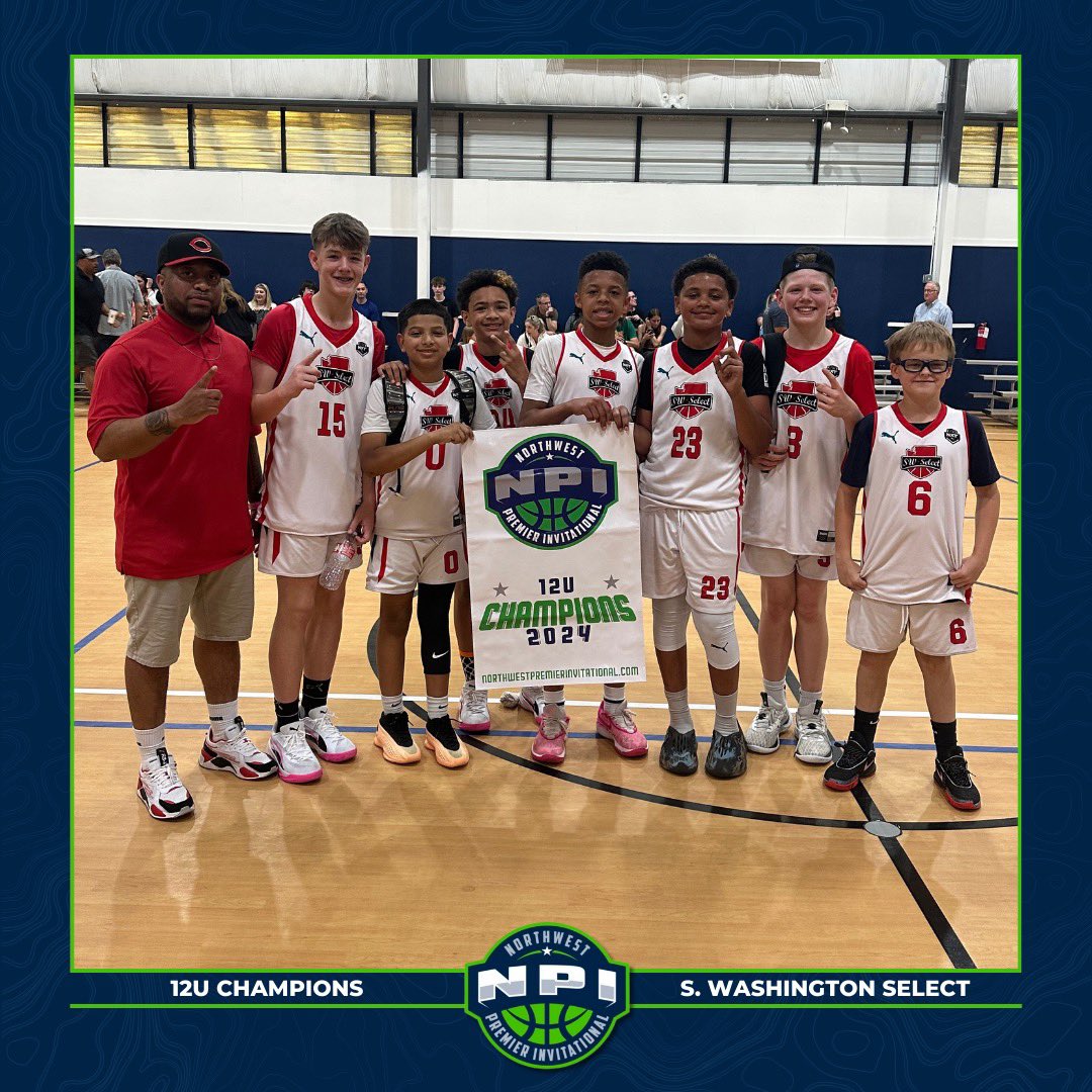 Congratulations to our 12U Division Champions, South Washington Select