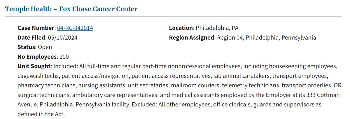 NEW: 200 healthcare support staff in Philly are forming a union and joining @AFSCME.