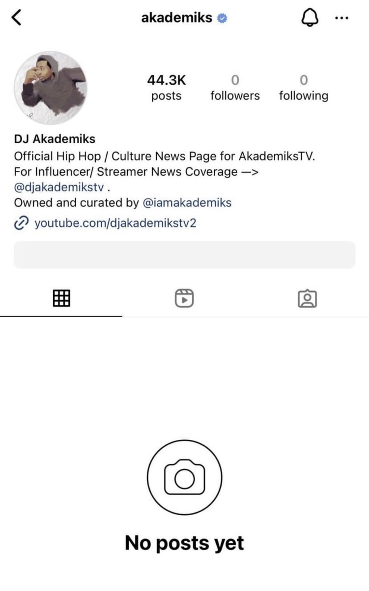 Akademiks has disabled his Instagram.. 👀