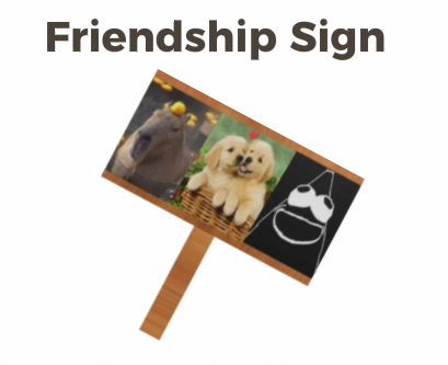 'Friendship Sign' GIVEAWAY! 🥳 To enter you must... Like ❤️ Retweet ♻️ Follow @bigbeast4tz and @lane_rxc 😊
