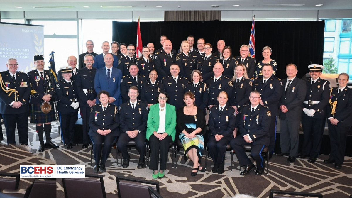 We were honoured to have @LGJanetAustin present Emergency Medical Services Exemplary Service Medals to our 2023 recipients. The award recognizes outstanding professionals with 20+ years of service in pre-hospital emergency care. Congratulations to all the recipients!