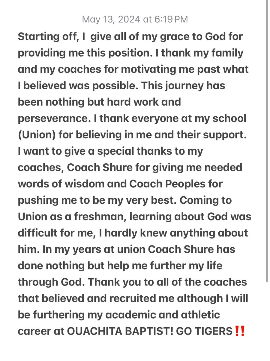 #Committed!! GO TIGERS‼️