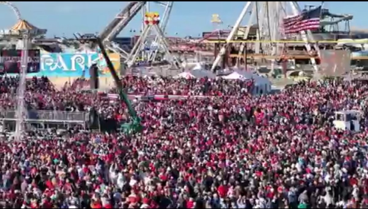 Don’t let the Pedophile MSM fool you. The Trump crowd in New Jersey was enormous!