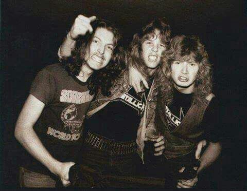 Cliff Burton, James Hetfield, Dave Mustaine