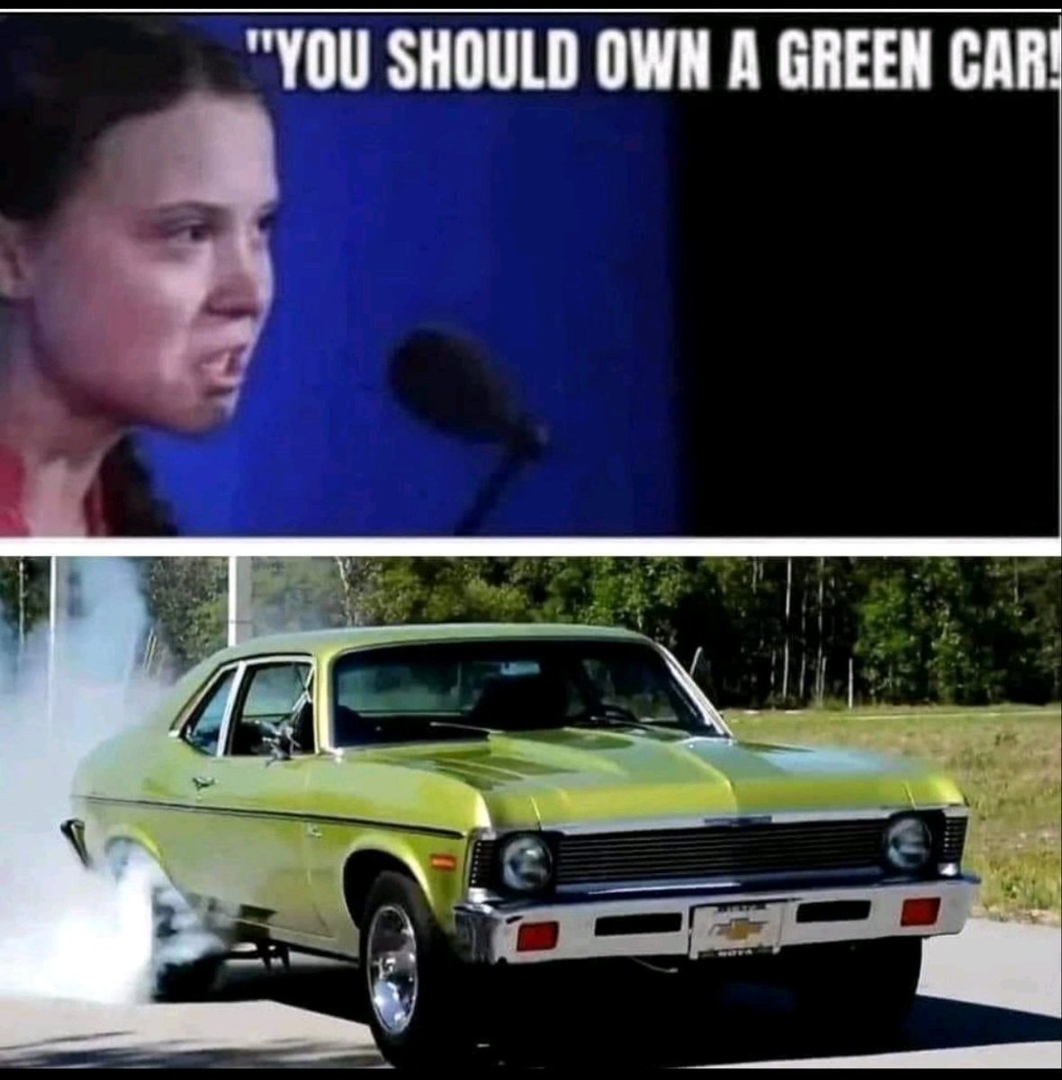 That's s a green car I'm ok with....