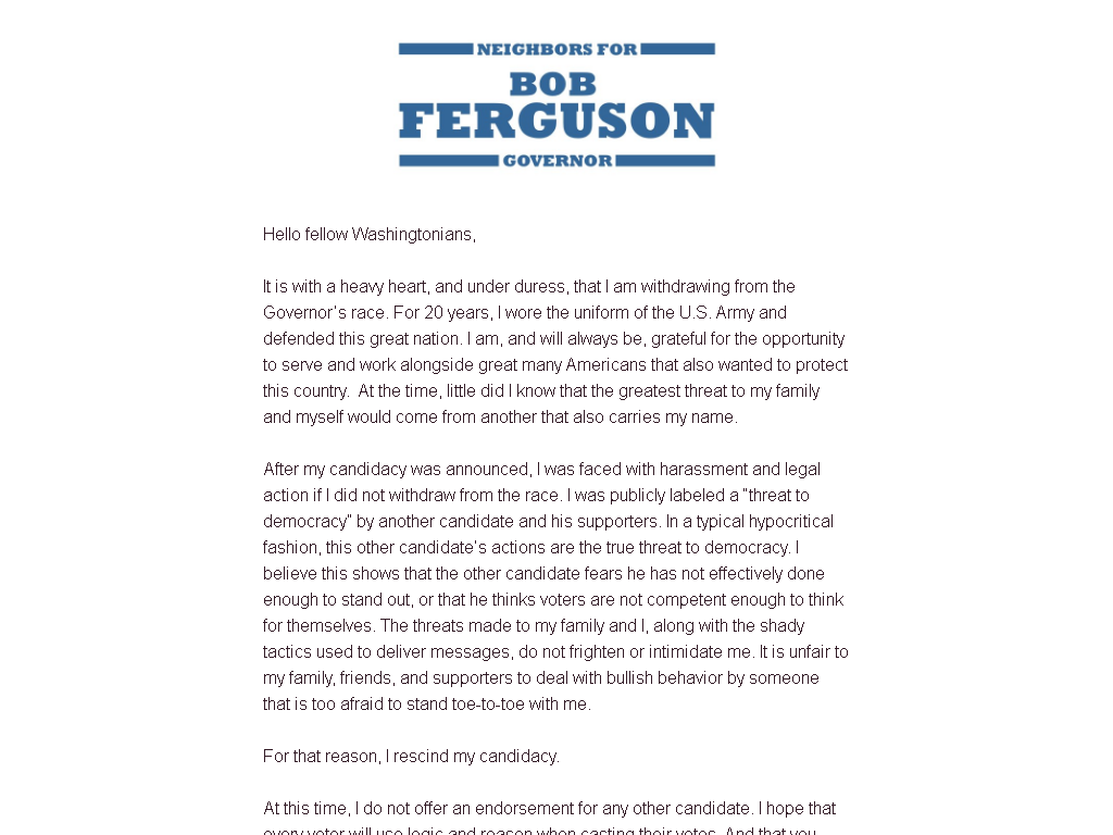 'Under duress' in this statement is code for 'with regret that I found out that I was committing a Class B felony that could land me in prison...' #waleg #waelex