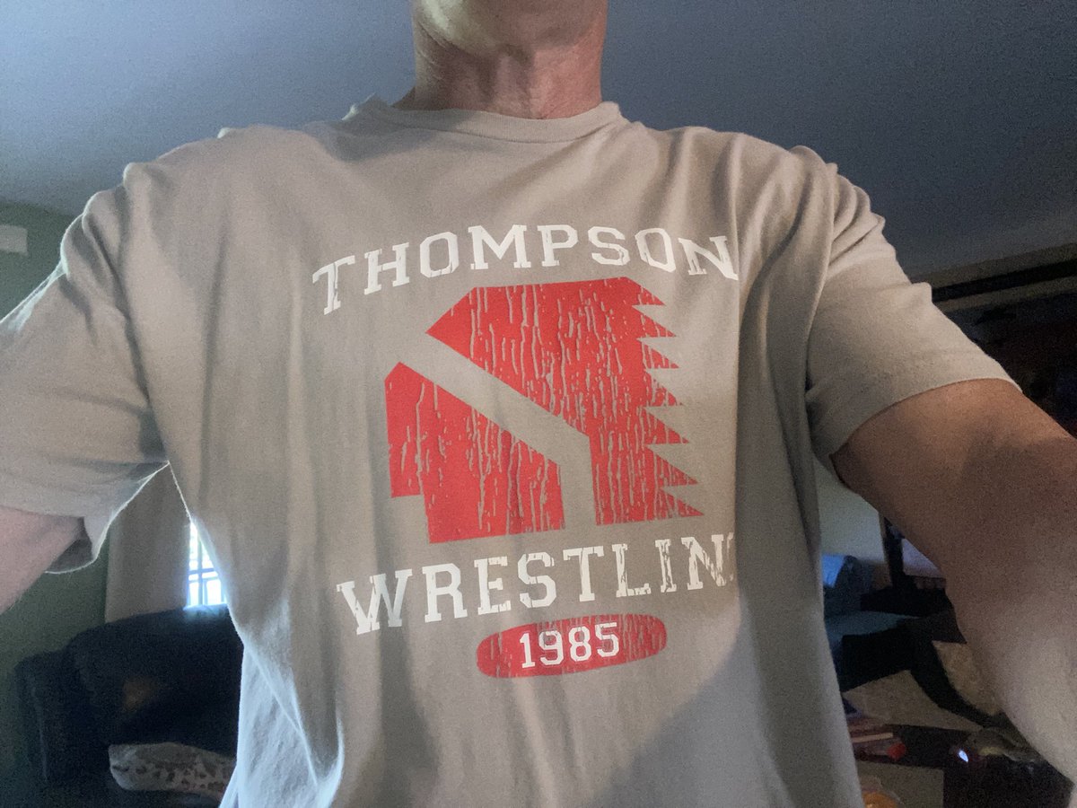 @DutrowJim for day 13 of #WrestlingShirtADayinMay I go to the ultimate wrestling movie of all time with @MatthewModine “alright Louden you win” Thompson Wrestling shirt