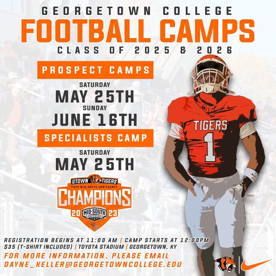 ⚫️🔥⚫️🔥⚫️🔥⚫️🔥⚫️🔥⚫️🔥⚫️

🔸WE LIIIIVE NEXT WEEKEND BABY ❕

🔸CAMP WITH THE CHAMPS❕

🔸REGISTER TODAY ❕

🔸gogc.me/footballcamp 

#TigerPride🐅 • #TheProwl