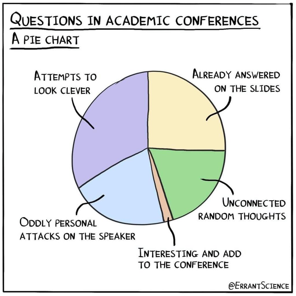 🤨 Questions in academic conferences.