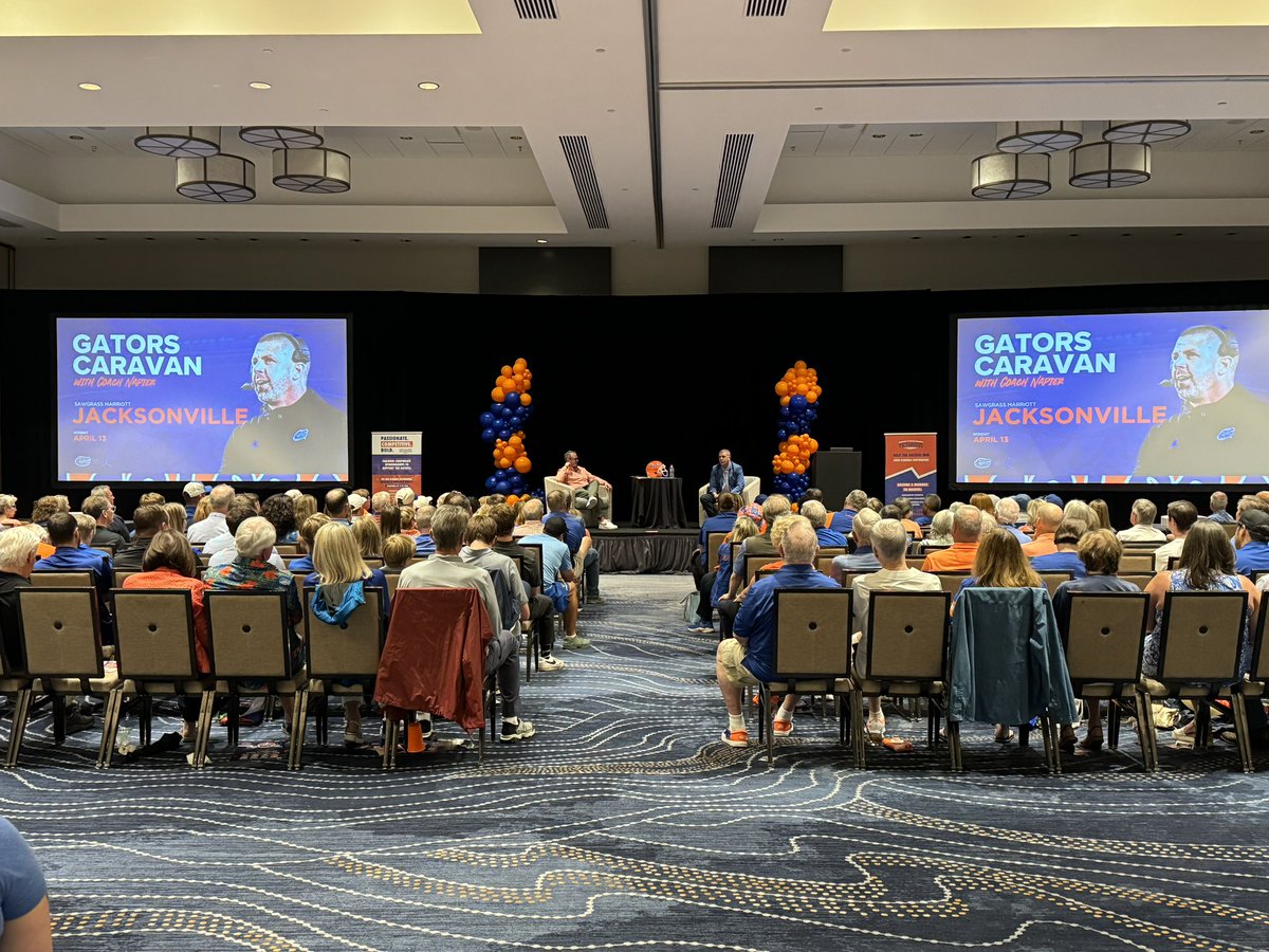 Really good crowd in Ponte Vedra for Billy Napier’s speaking tour.